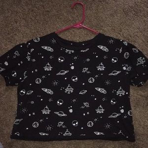 Alien/space crop top.